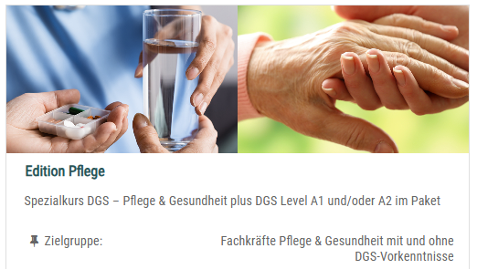 Edition Pflege auf der Lernplattform