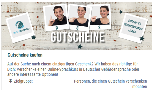Gutscheine kaufen auf der Lernplattform