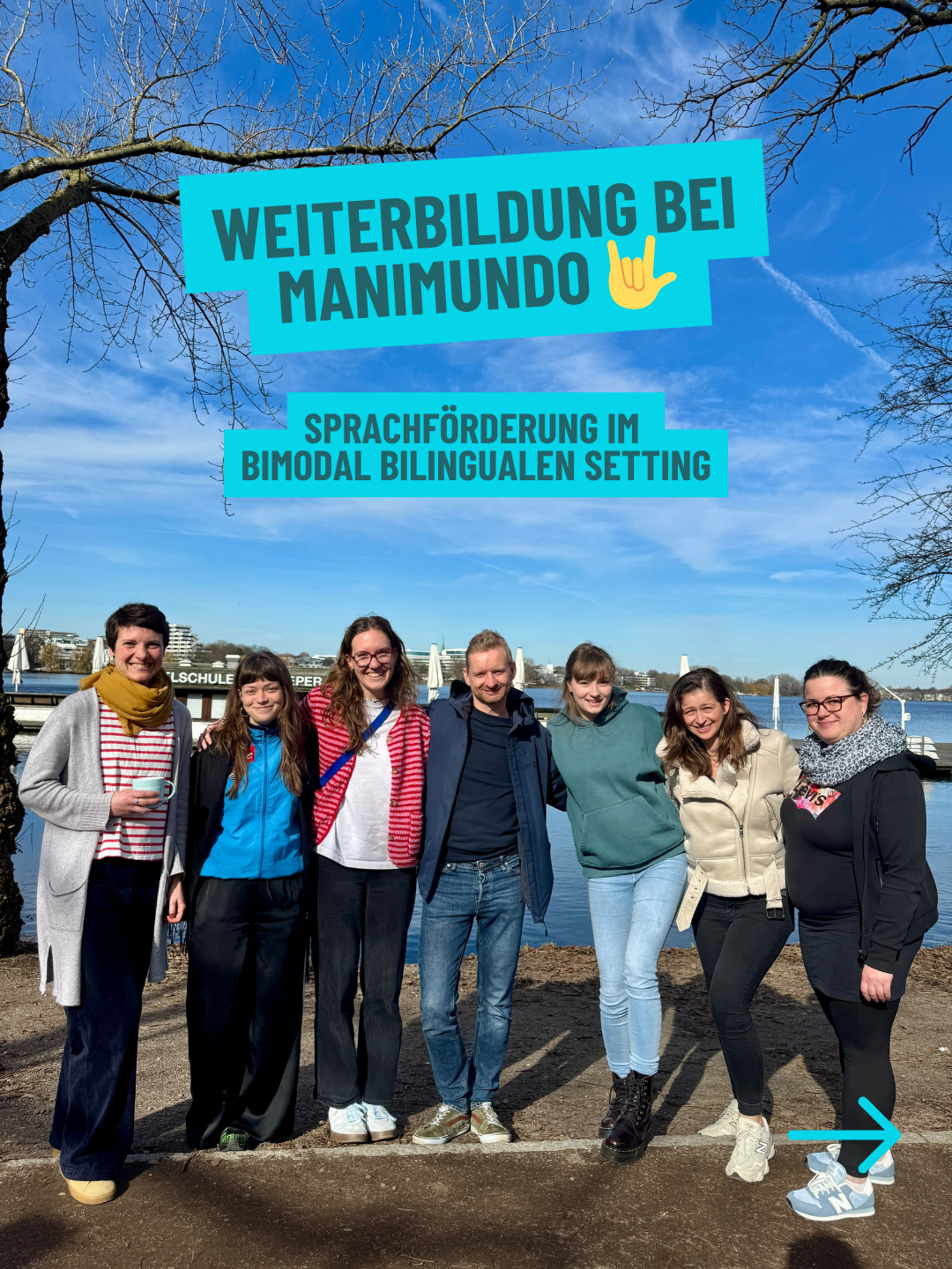 manimundo Team bei Fortbildung zur bimodal-bilingualen Sprachförderung mit Gebärdensprache