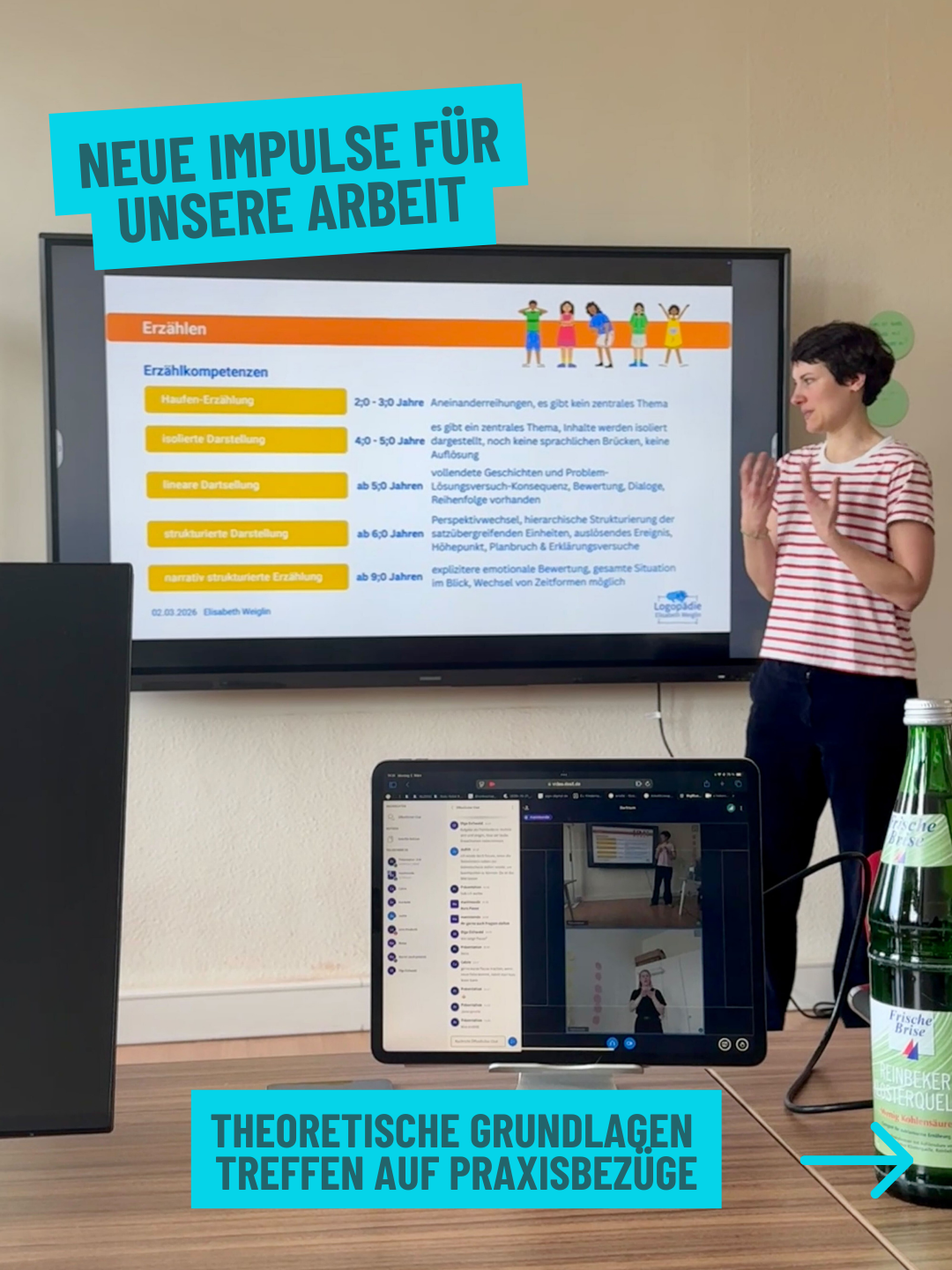 Vortrag zur Sprachförderung im bimodal-bilingualen Setting für manimundo Mitarbeitende